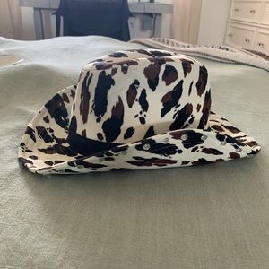 ASOS Cow Print Cowgirl Hat